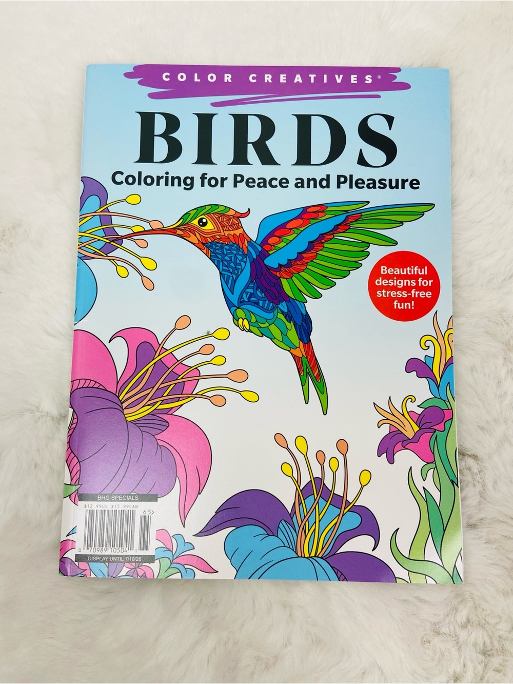 Color creatives BIRDS coloring for peace and pleasures Coloring Book